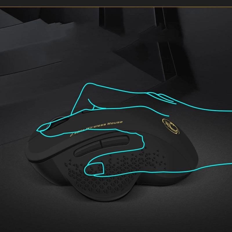 IMICE Wireless Gaming Mouse Ergonomic Mouse 6 Keys LED 1600 DPI Computer Charge Mouse Gamer Mice For PUBG FPS Game